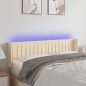 vidaXL LED Kopfteil Creme 147x16x78/88 cm Stoff vidaXL LED Kopfteil Creme 147x16x78/88 cm Stoff