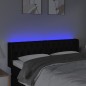 vidaXL LED Kopfteil Schwarz 147x16x78/88 cm Stoff vidaXL LED Kopfteil Schwarz 147x16x78/88 cm Stoff