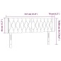 vidaXL LED Kopfteil Schwarz 147x16x78/88 cm Stoff vidaXL LED Kopfteil Schwarz 147x16x78/88 cm Stoff