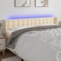 vidaXL LED Kopfteil Creme 203x16x78/88 cm Stoff vidaXL LED Kopfteil Creme 203x16x78/88 cm Stoff
