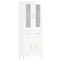 Highboard Hochglanz-Weiß 69,5x34x180 cm Holzwerkstoff Highboard Hochglanz-Weiß 69,5x34x180 cm Holzwerkstoff