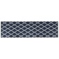 Outdoor-Teppich Marineblau Weiß 80x250 cm Beidseitig Nutzbar Outdoor-Teppich Marineblau Weiß 80x250 cm Beidseitig Nutzbar