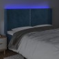 vidaXL LED Kopfteil Dunkelblau 183x16x118/128 cm Samt vidaXL LED Kopfteil Dunkelblau 183x16x118/128 cm Samt