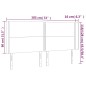vidaXL LED Kopfteil Dunkelblau 183x16x118/128 cm Samt vidaXL LED Kopfteil Dunkelblau 183x16x118/128 cm Samt