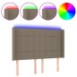 vidaXL LED Kopfteil Taupe 147x16x118/128 cm Stoff vidaXL LED Kopfteil Taupe 147x16x118/128 cm Stoff
