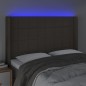 vidaXL LED Kopfteil Taupe 147x16x118/128 cm Stoff vidaXL LED Kopfteil Taupe 147x16x118/128 cm Stoff