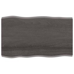 vidaXL Tischplatte 100x60x(2-4) cm Massivholz Behandelt Baumkante