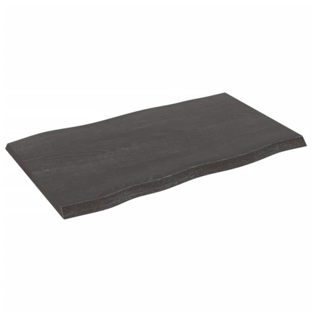 vidaXL Tischplatte 100x60x(2-4) cm Massivholz Behandelt Baumkante