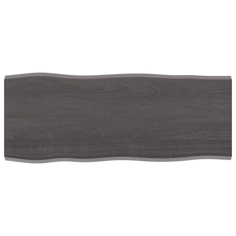 Tischplatte 100x40x2 cm Massivholz Eiche Behandelt Baumkante Tischplatte 100x40x2 cm Massivholz Eiche Behandelt Baumkante