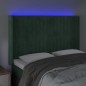 vidaXL LED Kopfteil Dunkelgrün 147x16x118/128 cm Samt vidaXL LED Kopfteil Dunkelgrün 147x16x118/128 cm Samt