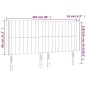 vidaXL LED Kopfteil Dunkelblau 203x16x118/128 cm Samt vidaXL LED Kopfteil Dunkelblau 203x16x118/128 cm Samt