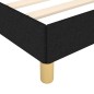 vidaXL Bettgestell mit Kopfteil Schwarz 120x200 cm Stoff vidaXL Bettgestell mit Kopfteil Schwarz 120x200 cm Stoff