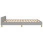 vidaXL Bettgestell mit Kopfteil Hellgrau 140x190 cm Stoff vidaXL Bettgestell mit Kopfteil Hellgrau 140x190 cm Stoff