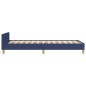 vidaXL Bettgestell mit Kopfteil Blau 80x200 cm Stoff vidaXL Bettgestell mit Kopfteil Blau 80x200 cm Stoff