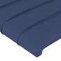 vidaXL Bettgestell mit Kopfteil Blau 80x200 cm Stoff vidaXL Bettgestell mit Kopfteil Blau 80x200 cm Stoff