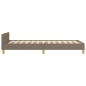 vidaXL Bettgestell mit Kopfteil Taupe 100x200 cm Stoff vidaXL Bettgestell mit Kopfteil Taupe 100x200 cm Stoff