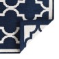 vidaXL Outdoor-Teppich Marineblau Weiß 80x250 cm Beidseitig Nutzbar vidaXL Outdoor-Teppich Marineblau Weiß 80x250 cm Beidseitig Nutzbar