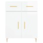 Highboard Hochglanz-Weiß 69,5x34x180 cm Holzwerkstoff Highboard Hochglanz-Weiß 69,5x34x180 cm Holzwerkstoff