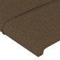 vidaXL Bettgestell mit Kopfteil Dunkelbraun 90x200 cm Stoff vidaXL Bettgestell mit Kopfteil Dunkelbraun 90x200 cm Stoff