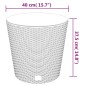 Pflanzkübel mit herausnehmbaren Einsatz Anthrazit 35/37,5 L PP Pflanzkübel mit herausnehmbaren Einsatz Anthrazit 35/37,5 L PP
