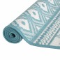 vidaXL Outdoor-Teppich Aquablau und Weiß 80x250 cm Beidseitig Nutzbar vidaXL Outdoor-Teppich Aquablau und Weiß 80x250 cm Beidseitig Nutzbar