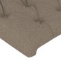 vidaXL Bettgestell mit Kopfteil Taupe 140x200 cm Stoff vidaXL Bettgestell mit Kopfteil Taupe 140x200 cm Stoff