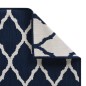 Outdoor-Teppich Marineblau Weiß 80x150 cm Beidseitig Nutzbar Outdoor-Teppich Marineblau Weiß 80x150 cm Beidseitig Nutzbar