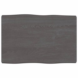 vidaXL Tischplatte 60x40x(2-4) cm Massivholz Behandelt Baumkante