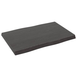 vidaXL Tischplatte 60x40x(2-4) cm Massivholz Behandelt Baumkante
