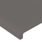 vidaXL Bettgestell mit Kopfteil Grau 140x190 cm Kunstleder vidaXL Bettgestell mit Kopfteil Grau 140x190 cm Kunstleder