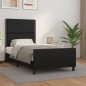 vidaXL Bettgestell mit Kopfteil Schwarz 90x190 cm Kunstleder vidaXL Bettgestell mit Kopfteil Schwarz 90x190 cm Kunstleder
