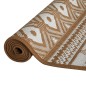 Outdoor-Teppich Braun und Weiß 80x250 cm Beidseitig Nutzbar Outdoor-Teppich Braun und Weiß 80x250 cm Beidseitig Nutzbar