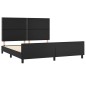 vidaXL Bettgestell mit Kopfteil Schwarz 160x200 cm Kunstleder vidaXL Bettgestell mit Kopfteil Schwarz 160x200 cm Kunstleder