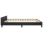 vidaXL Bettgestell mit Kopfteil Schwarz 160x200 cm Kunstleder vidaXL Bettgestell mit Kopfteil Schwarz 160x200 cm Kunstleder