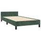 vidaXL Bettgestell mit Kopfteil Dunkelgrün 100x200 cm Samt vidaXL Bettgestell mit Kopfteil Dunkelgrün 100x200 cm Samt