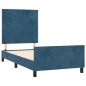vidaXL Bettgestell mit Kopfteil Dunkelblau 80x200 cm Samt vidaXL Bettgestell mit Kopfteil Dunkelblau 80x200 cm Samt
