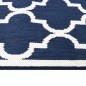 vidaXL Outdoor-Teppich Marineblau Weiß 80x150 cm Beidseitig Nutzbar vidaXL Outdoor-Teppich Marineblau Weiß 80x150 cm Beidseitig Nutzbar