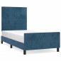 vidaXL Bettgestell mit Kopfteil Dunkelblau 80x200 cm Samt vidaXL Bettgestell mit Kopfteil Dunkelblau 80x200 cm Samt