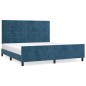 vidaXL Bettgestell mit Kopfteil Dunkelblau 180x200 cm Samt vidaXL Bettgestell mit Kopfteil Dunkelblau 180x200 cm Samt