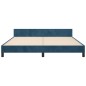 vidaXL Bettgestell mit Kopfteil Dunkelblau 180x200 cm Samt vidaXL Bettgestell mit Kopfteil Dunkelblau 180x200 cm Samt