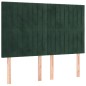 vidaXL Bettgestell mit Kopfteil Dunkelgrün 140x200 cm Samt vidaXL Bettgestell mit Kopfteil Dunkelgrün 140x200 cm Samt