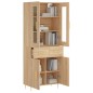 Highboard Sonoma-Eiche 69,5x34x180 cm Holzwerkstoff Highboard Sonoma-Eiche 69,5x34x180 cm Holzwerkstoff