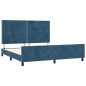 vidaXL Bettgestell mit Kopfteil Dunkelblau 180x200 cm Samt vidaXL Bettgestell mit Kopfteil Dunkelblau 180x200 cm Samt