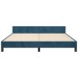 vidaXL Bettgestell mit Kopfteil Dunkelblau 180x200 cm Samt vidaXL Bettgestell mit Kopfteil Dunkelblau 180x200 cm Samt
