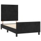 vidaXL Bettgestell mit Kopfteil Schwarz 90x190 cm Samt vidaXL Bettgestell mit Kopfteil Schwarz 90x190 cm Samt
