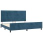 vidaXL Bettgestell mit Kopfteil Dunkelblau 200x200 cm Samt vidaXL Bettgestell mit Kopfteil Dunkelblau 200x200 cm Samt