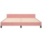 vidaXL Bettgestell mit Kopfteil Rosa 180x200 cm Samt vidaXL Bettgestell mit Kopfteil Rosa 180x200 cm Samt