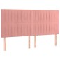 vidaXL Bettgestell mit Kopfteil Rosa 180x200 cm Samt vidaXL Bettgestell mit Kopfteil Rosa 180x200 cm Samt