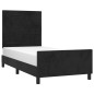 vidaXL Bettgestell mit Kopfteil Schwarz 80x200 cm Samt vidaXL Bettgestell mit Kopfteil Schwarz 80x200 cm Samt
