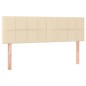 vidaXL Boxspringbett mit Matratze Creme 140x190 cm Stoff vidaXL Boxspringbett mit Matratze Creme 140x190 cm Stoff